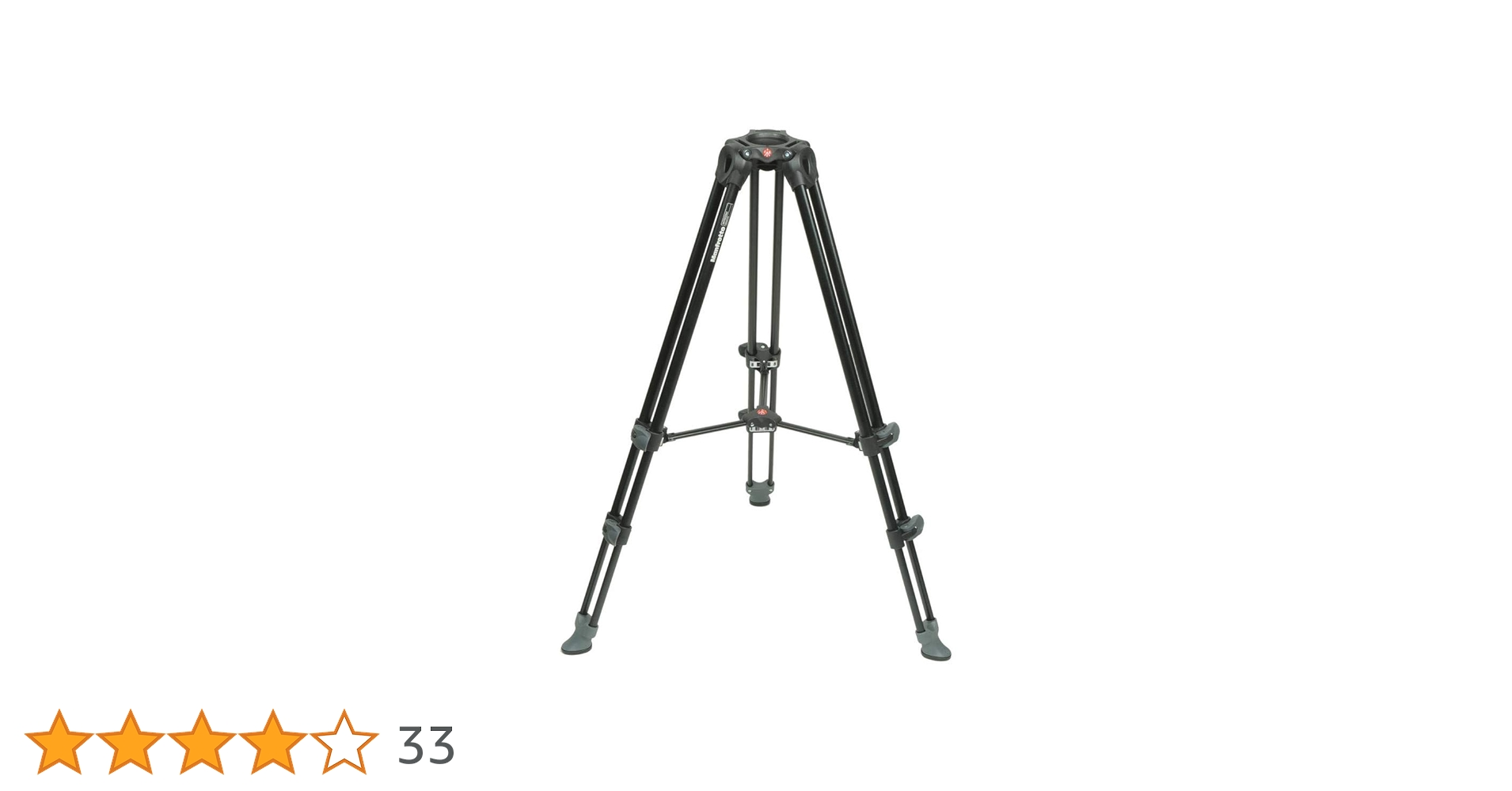 Manfrotto 3-Section Aluminum Telescopic Twin Leg Video Tripod with